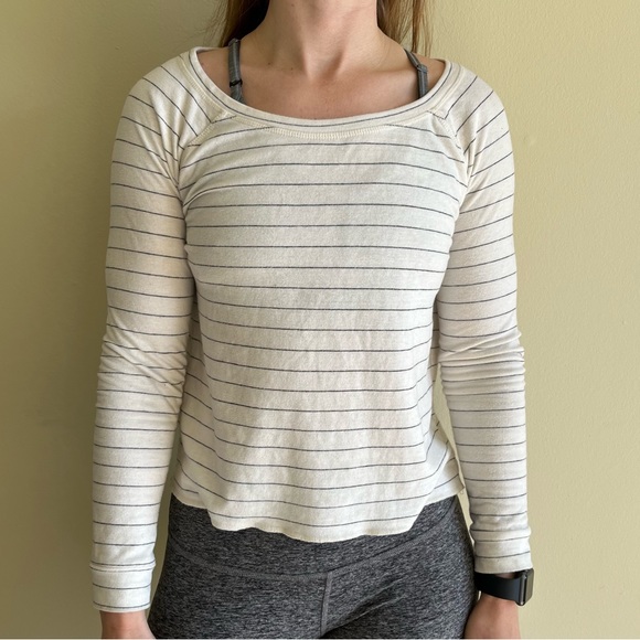 Marine Layer Striped Long Sleeve Crewneck - Picture 1 of 8